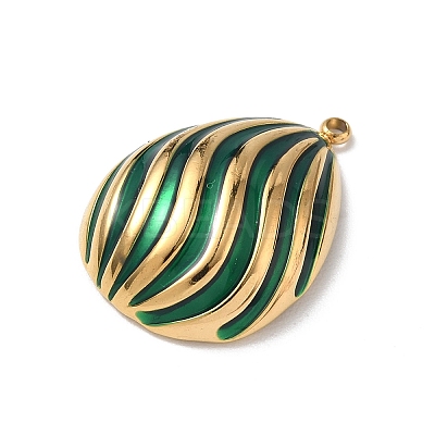 304 Stainless Steel Enamel Pendants STAS-P453-14G-01-1