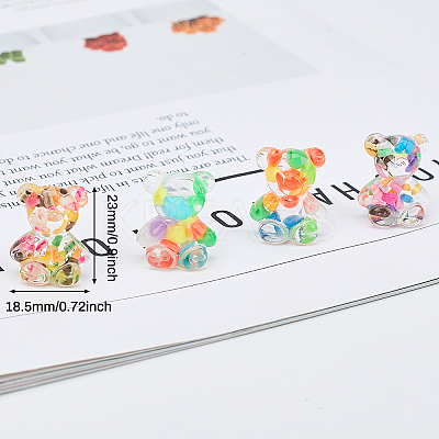 Candy Color Transparent Resin Cabochon RESI-CA0001-05-1