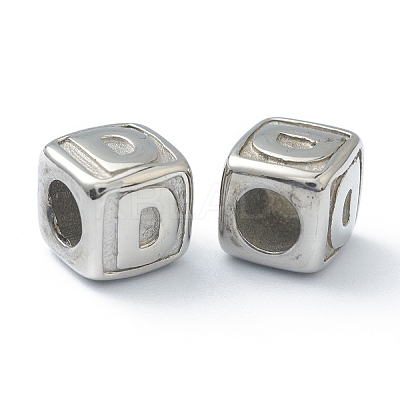 Tarnish Resistant 304 Stainless Steel European Beads STAS-H145-01D-P-1