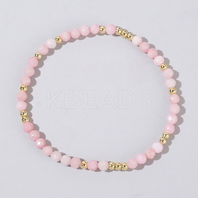 Natural Rose QuartzBeads Stretch Bracelets for Women MM2663-4-1