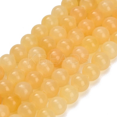 Natural Yellow Calcite Beads Strands GG-CBAA3AB-02-8mm-1