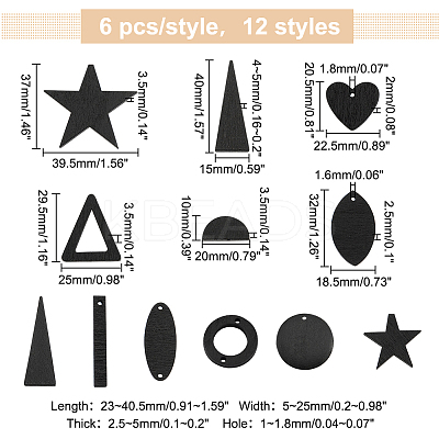 DIY Jewelry Making Finding Kit WOOD-PH0002-46-1