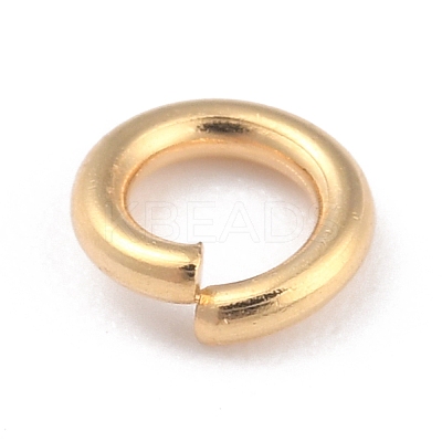 Rack Plating Brass Open Jump Rings KK-O139-18N-G-1