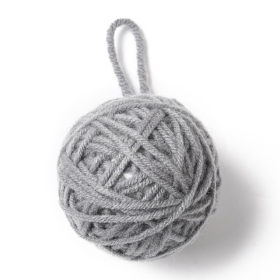Yarn Knitted Christmas Ball Ornaments LS-AJEW-P106-01B-1