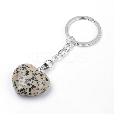 Synthetic & Natural Mixed Stone Keychain KEYC-S252-02-1