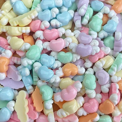 Cartoon Opaque Resin Cabochons RESI-C039-03C-1