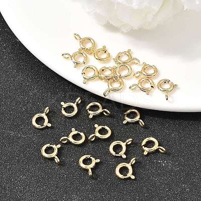 SHEGRACE Brass Spring Ring Clasps XGR0017G-46G-1