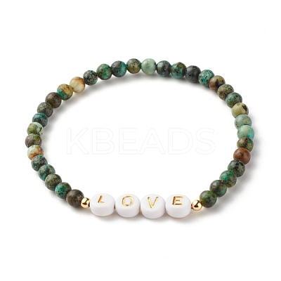 Love Mama Beads Stacking Stretch Bracelets Set for Mother's Day BJEW-JB07159-1