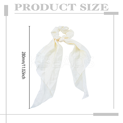 1Pc Satin Face Cloth Elastic Hair Accessories OHAR-LP0002-30-1