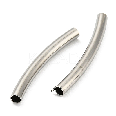 Non-Tarnish 304 Stainless Steel Tube Beads STAS-B047-27D-P-1