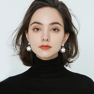 40Pcs 2 Colors Brass Clip-on Earring Findings KK-SP0001-13-1