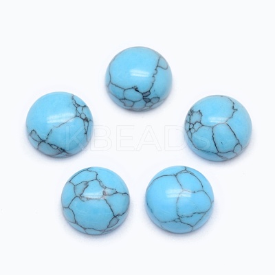 Synthetic Turquoise Cabochons G-E492-H-29-1