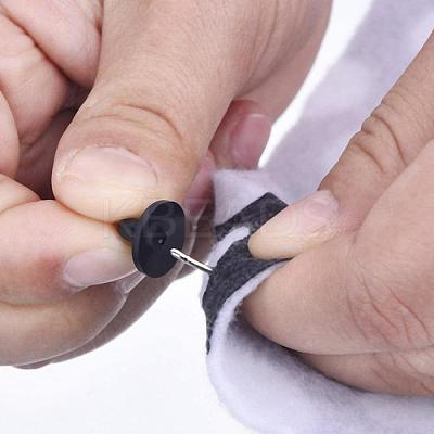 60Pcs Rubber Pin Backs FIND-YW0011-59-1