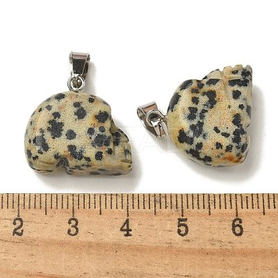 Natural Dalmatian Jasper Pendants G-Z067-02P-06-1