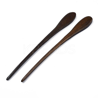 Vintage Schima Wood Hair Sticks Findings OHAR-N008-12-1