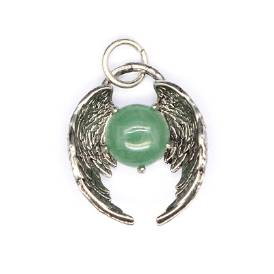 Natural Green Aventurine Pendants PW-WGE824C-09-1