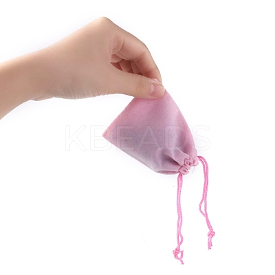 Velvet Cloth Drawstring Bags TP-C001-70X90mm-1-1