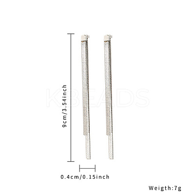 304 Stainless Steel Stud Earrings QT8016-2-1