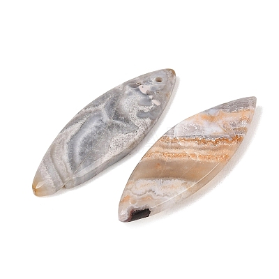 Natural Mexican Agate Pendants G-K381-18-1
