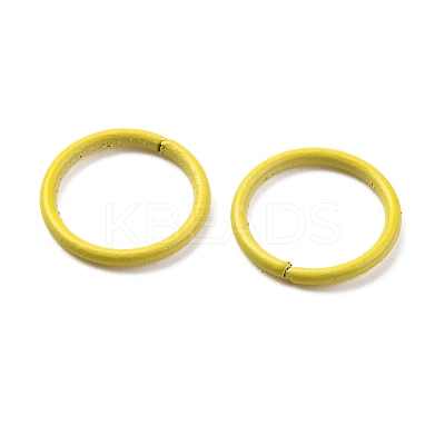 Spray Painted Iron Open Jump Rings IFIN-F149-B13-1
