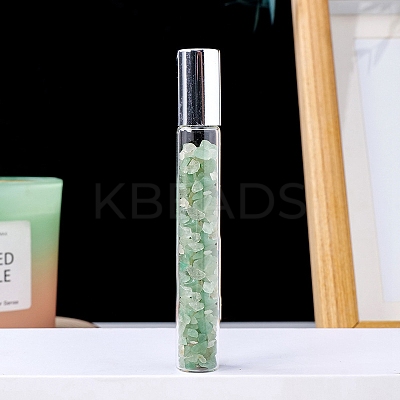 Natural Fluorite Chip Bead Roller Ball Bottles PW-WG59305-11-1