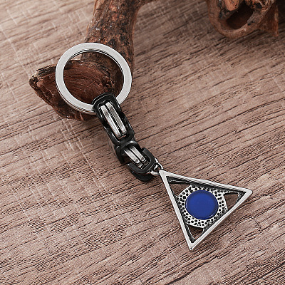 All-Seeing Eye 304 Stainless Steel & Resin Keychains PW0375-1