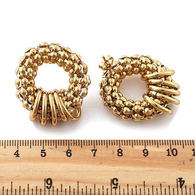 201 Stainless Steel Hoop Earrings EJEW-P304-11G-1