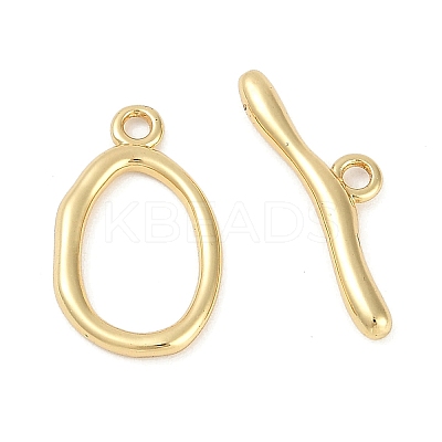 Brass Toggle Clasps KK-K391-09G-1