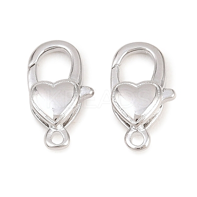 Brass Lobster Claw Clasps KK-H287-08H-P-1