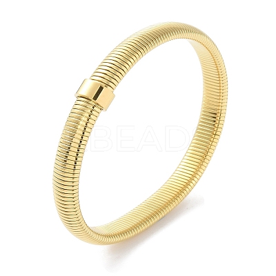 PVD Vacuum Plating 304 Stainless Steel Bangles BJEW-G700-02G-1
