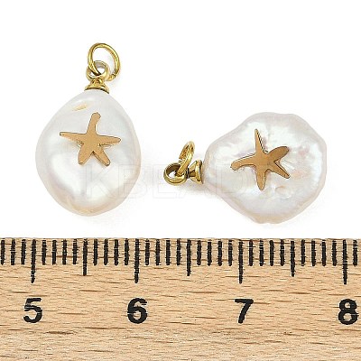 Natural Keshi Pearl Pendants STAS-Z136-01G-02-1