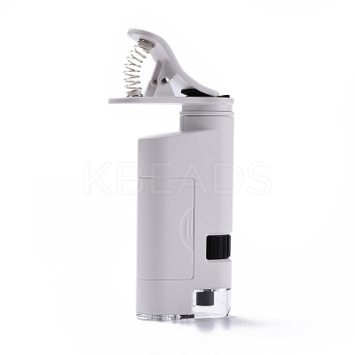 ABS Plastic LED Cell Phone Microscope Magnifier AJEW-M032-02P-1