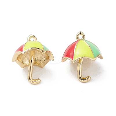 3D Brass Enamel Pendants KK-M240-20G-1