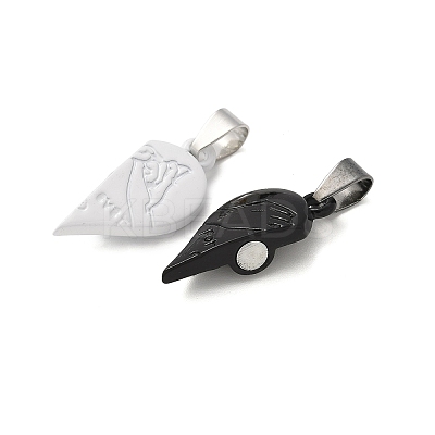 Alloy Enamel Split Pendants STAS-M114-06EB-1