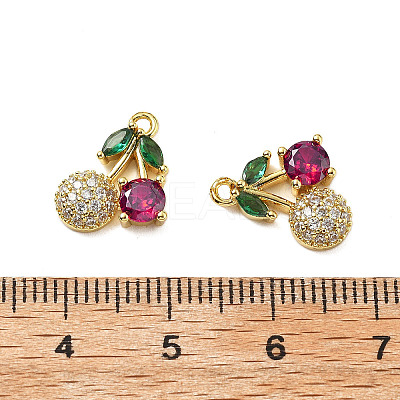 Brass Micro Pave Cubic Zirconia Pendants KK-P290-02B-G01-1