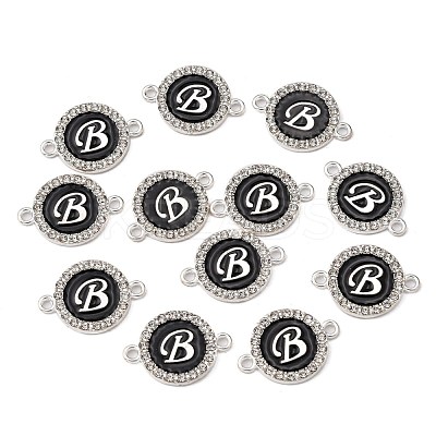 Alloy Enamel Links Connectors ENAM-TAC0003-01S-02B-1