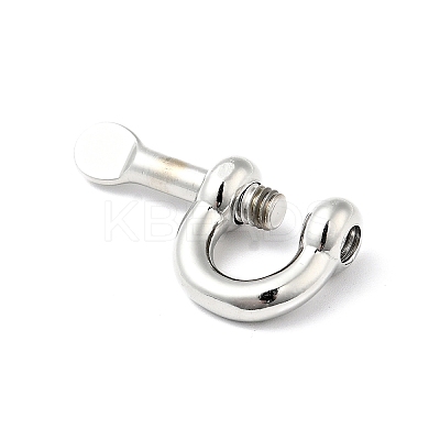 Non-Tarnish 304 Stainless Steel D-Ring Anchor Shackle Clasps LS-STAS-C056-01P-1