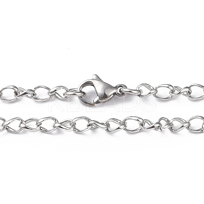 Non-Tarnish 201 Stainless Steel Figaro Chain Necklace for Men Women NJEW-I122-04P-1