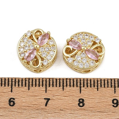 Brass Pave Cubic Zirconia Multi-strand Links ZIRC-F145-06G-02-1