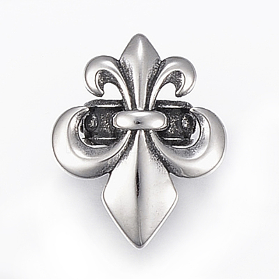 304 Stainless Steel Slide Charms/Slider Beads STAS-I091-28AS-1