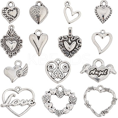 84PCS 14Style Tibetan Style Alloy Pendants TIBE-SC0009-24-1