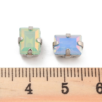 Rectangle Opal Sew On Rhinestones RGLA-G024-05B-P-1