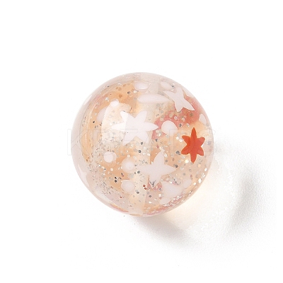 Transparent Resin Enamel Beads RESI-M052-01B-1