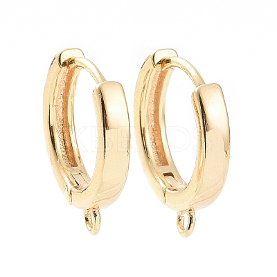 Brass Hoop Earring Findings KK-A168-25G-1