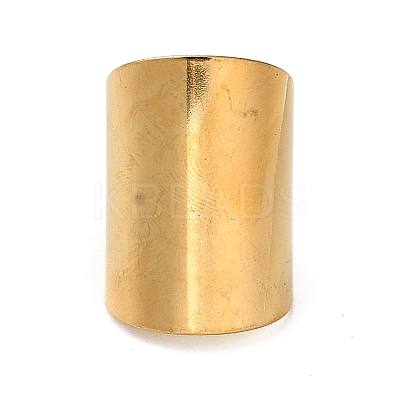 Ion Plating(IP) 304 Stainless Steel Open Cuff Ring RJEW-Z015-02G-1