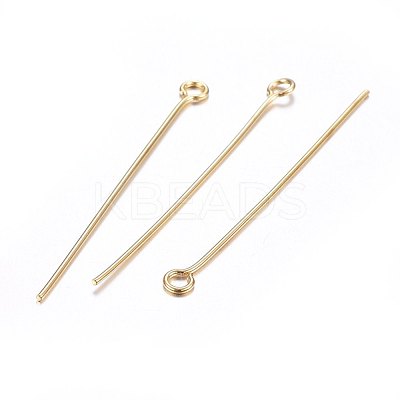 304 Stainless Steel Eye Pins X-STAS-F174-10G-C-1