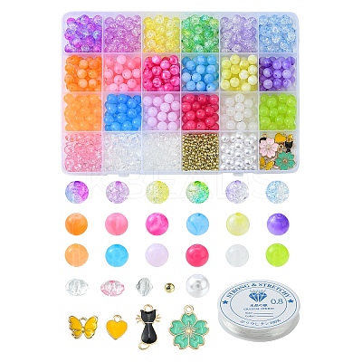 DIY Stretch Bracelet Making Kit DIY-FS0003-57-1