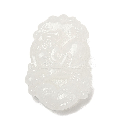 Natural White Jade Carved Pendants LS-G-S384-01L-1