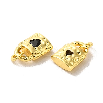Brass Micro Pave Cubic Zirconia Pendants KK-H461-06G-04-1