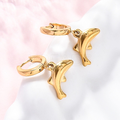 304 Stainless Steel Hoop Earrings EJEW-F357-02G-04-1